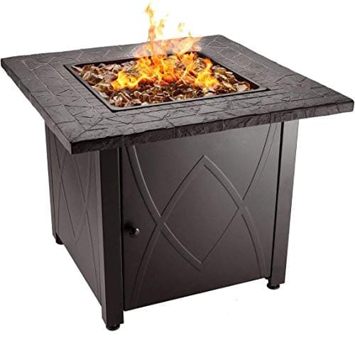 Endless Summer 30" Outdoor Propane Gas Fire Pit Table (Copper Fireglass)