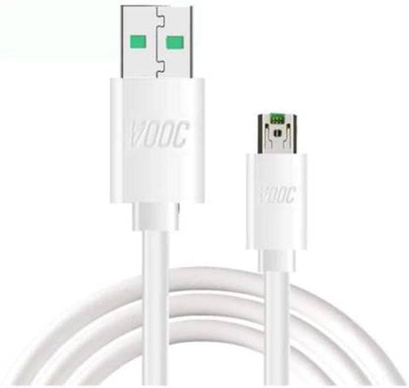 ZOVC Flash/Super VOOC Micro USB 7 Pin Data Sync Fast Charging Cable Compatible for Oppo Reno/Oppo F9 PRo/ F11 pro Upto 4Amp for All Oppo7 PIN Micro USB