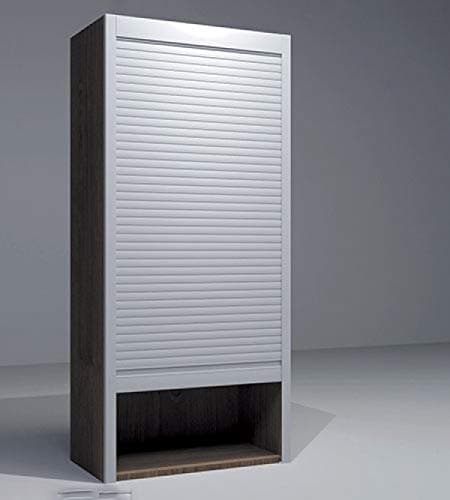 Now & Ever Aluminium Finish PVC Rolling Shutter (Silver, 450 x 1320 mm)