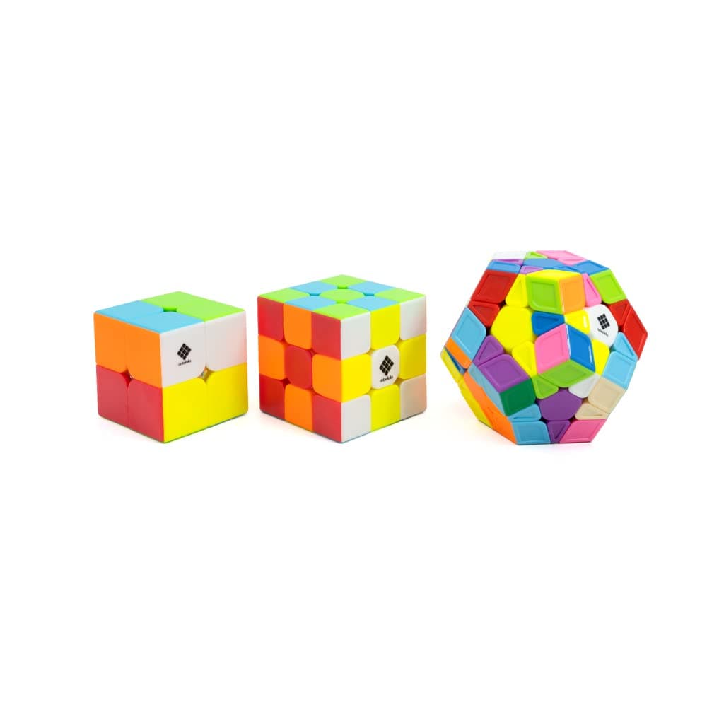 Cubelelo Drift 2X2, 3X3 & Megaminx Combo Stickerless - Multicolor