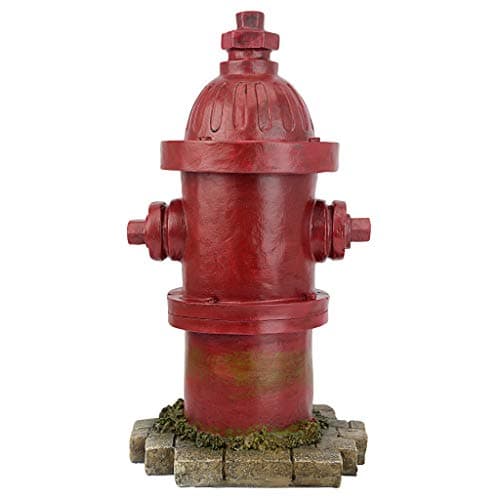 Design Toscano QL5468 Dog's Second Best Friend Fire Hydrant Statue, 35.5 cm*18.0 cm*8.0 cm