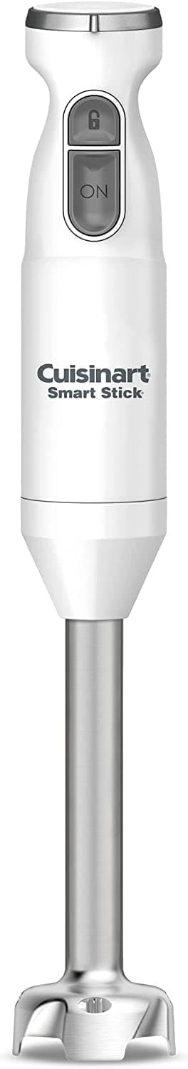 Smart Stick Two-Speed Hand Blender, Powerful Immersion Blender with 300-Watt Motor Blends Shakes, Smoothies, Puree, Baby Food, Soups & Sauces, CSB-175P1, White