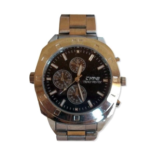 Spy watch camera spy 4GB silver metal strap