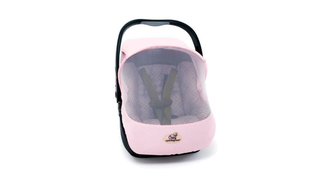 Cozy Sun and Bug Cover UV and Bug Protective Carseat Cover - Pink