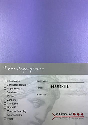 Protective DIN A5 Glossy Paper 290g/m² 100 Sheets of Top Lamination with Dyed Through to Use: Invitations (Inserts for Albums Wedding Card, Photo Album, Poster Posters, Crafting and More.