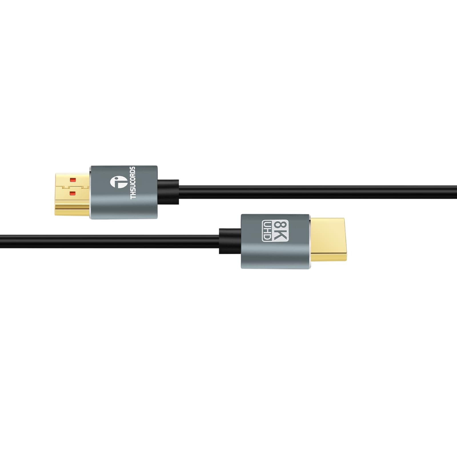 Ultra Thin 8K 4K HDMI Cables 3.3FT, Slim & Flexible Soft High Speed HDMI 2.1 Cord Support 4K@120Hz 8K@60Hz 48Gbps for Roku TV/HDTV/PS5/Blu-ray