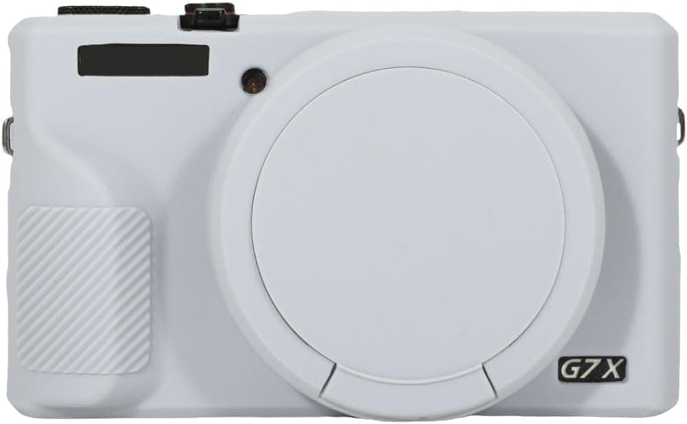 – Case for Canon Powershot G7 X Mark III Digital Camera, Soft Silicone Protective Cover with Removable Lens Cover for Canon Powershot G7X Mark III DSLR Camera (Grey)