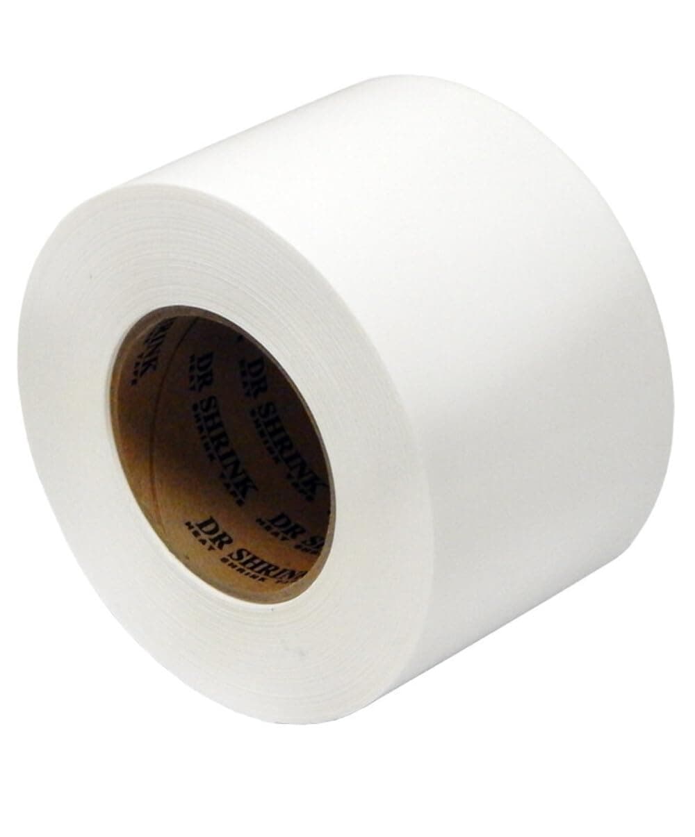 Dr. Shrink DS-704W White 4" x 180' Shrink Tape
