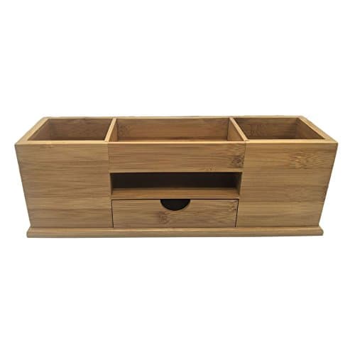 Computer or Office Desk Organizer with drawer; Helps you have everything in its place; Free standing desk organizer
