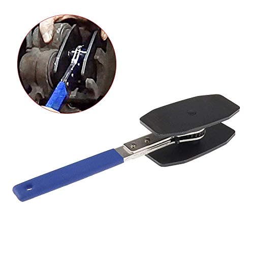 Car Brake Caliper Press, Ratchet Brake Caliper Compressor Piston Spreader Wrench Tools - Auto Twin Quad Separator Pad Hand Tool Accessories (Blue)