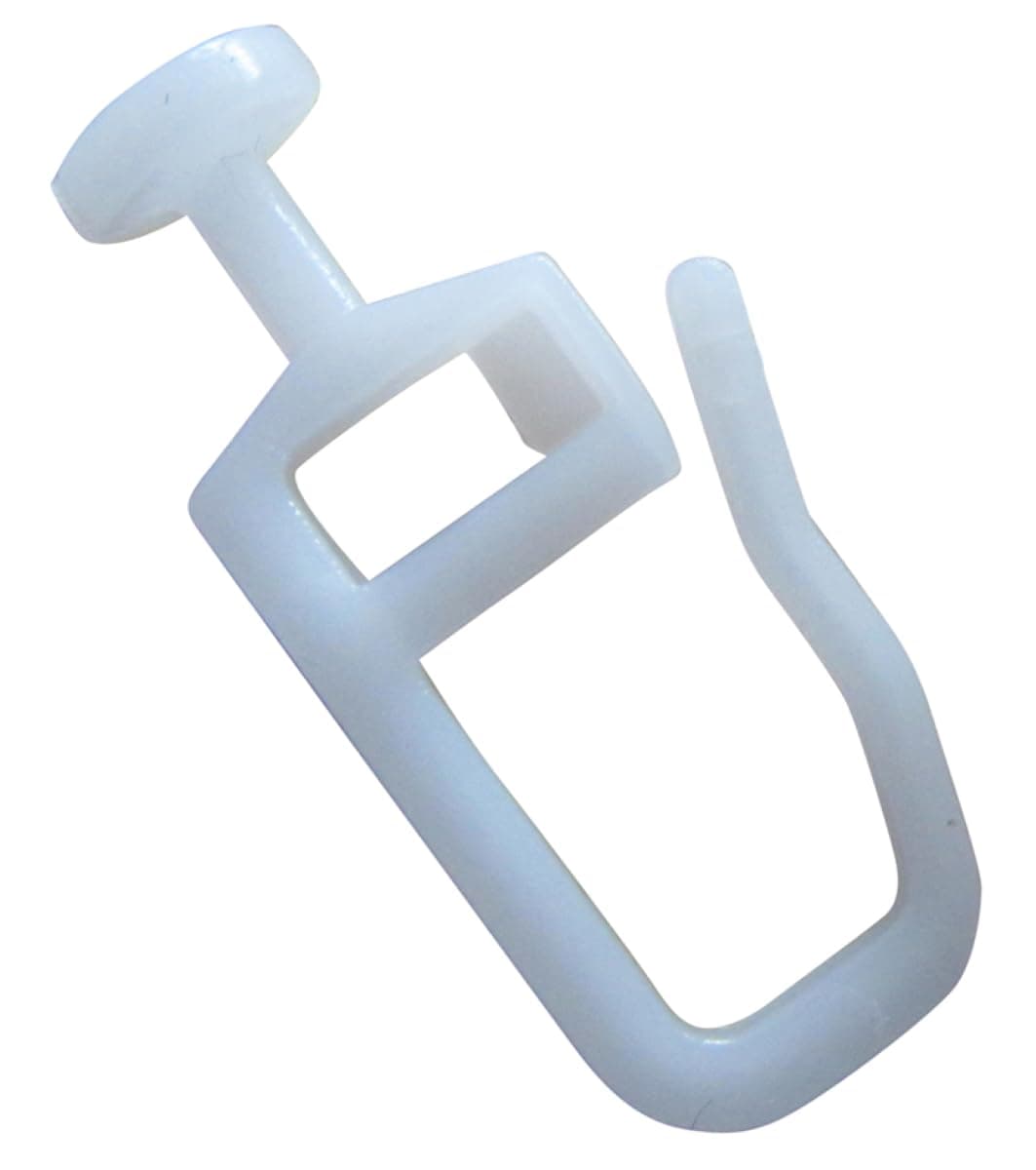 Rewagi – top quality curtain hooks with Head 7 mm – 4 mm – colour: white – Pack of 25, 50, 100, 200, 500, 1000., weiß, 25 Stück