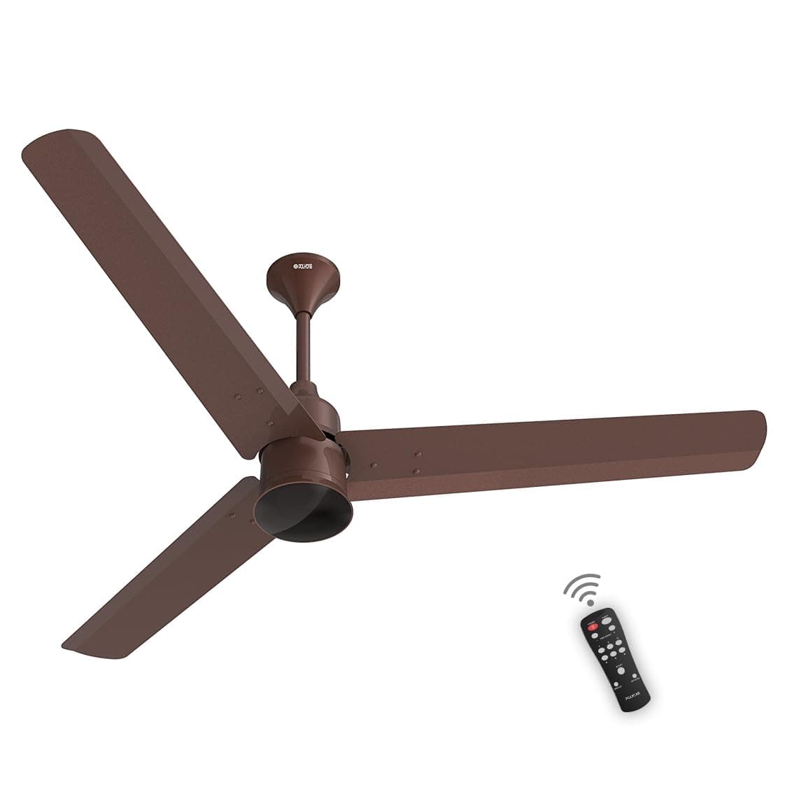 Polycab Silencio Mini 900mm 5-Star BLDC, Remote Ceiling fan for home| 55% Energy Saving, 100% Copper,High Speed, 25 Speed Setting, Reversable & Timer| 4-yr Warranty【Espresso Brown】