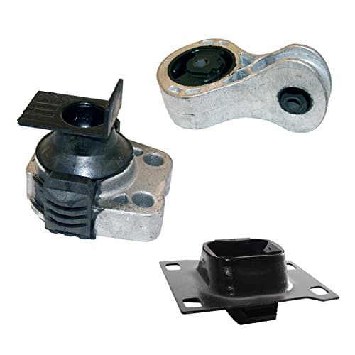 3pcs Set - Motor Mounts Kit Compatible with 08-11 Ford Focus 2.0L Auto Automatic and Manual Trans Transmission AT MT - 2008 2009 2010 2011 Engine Mounts