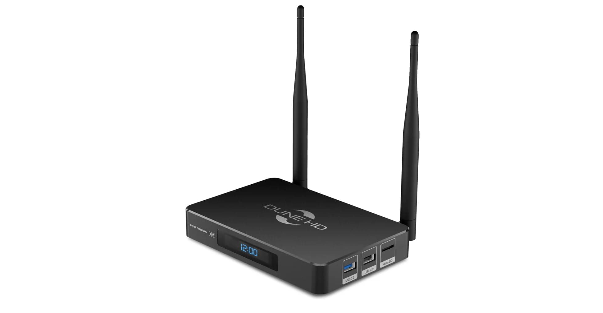 Dune HD Pro Vision 4K, Media Player, Android Box, Dolb Visio, Atmo, S905X4-J, HD-Audio, HDMI, 2.1, BT 5, WiFi, 1Gbit, USB 3.0, 4GB / 64GB, Optical S/PDIF, 4Kp60, 1080p, AVone