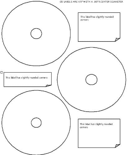 Generic 300 Blank Cd/DVD Labels 100 Sheets 3 Per Sheet