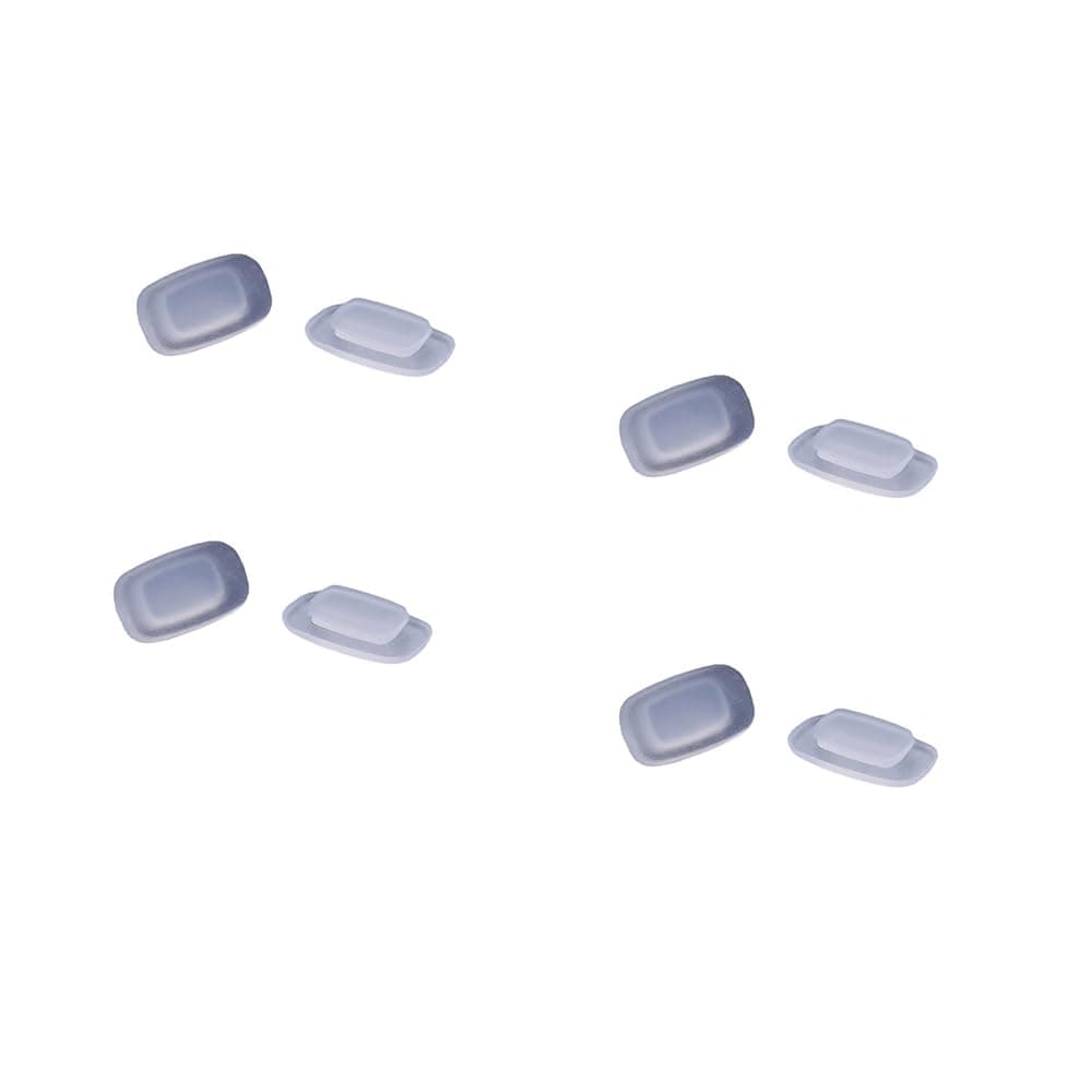 Eyeglass Nose Pads Pieces 11mm 4Pairs Replacement Square Rectangle Push Slide Slip in Silicone Nosepads for Eye Glasses Eyeglasses Sunglasses Costa Maui and More