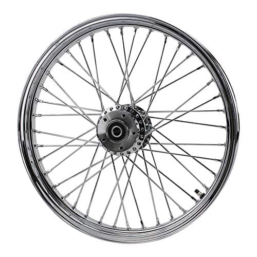 Chrome Front 40 Spoke Wheel 21 "x 2.15" (fits Harley FXD 2000-03,Sportster 2000-07) Billet Hub