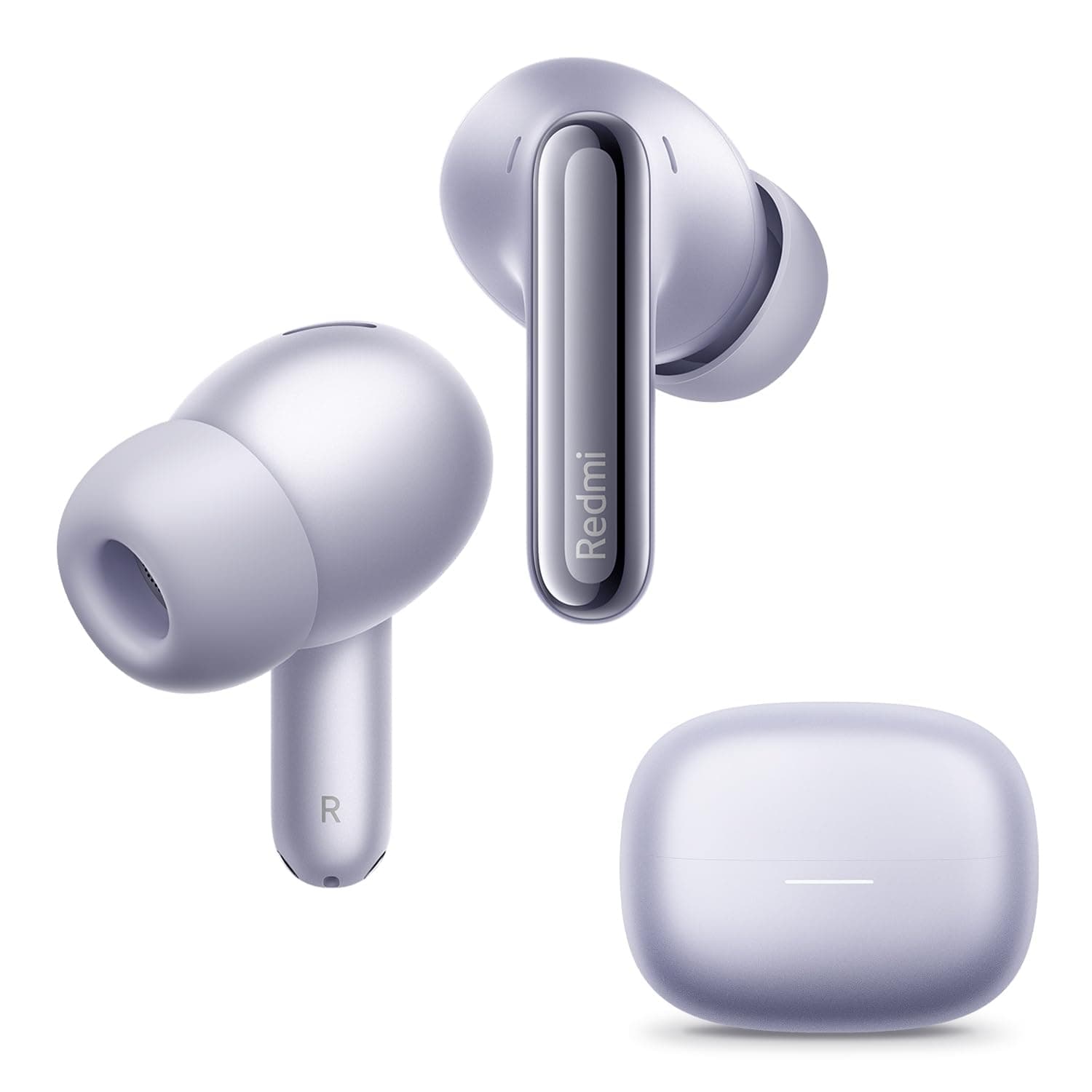 XIAOMI Redmi Buds 6 Pro – Wireless Bluetooth Headphone in-ear, Triple Drivers,Dimensional Audio,55dB ANC, 4KHz Wide Frequency, Hi-Res Sound, LDAC, Up to 9.5h+36h Battery Life, IP54 Lavender Purple