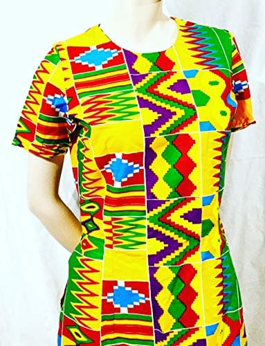 Ankara dress with side sli