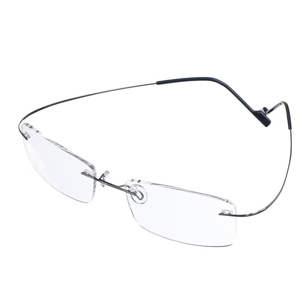 Super Light 100% Titanium Working Rimless Reading Glasses +1.00 Strengths