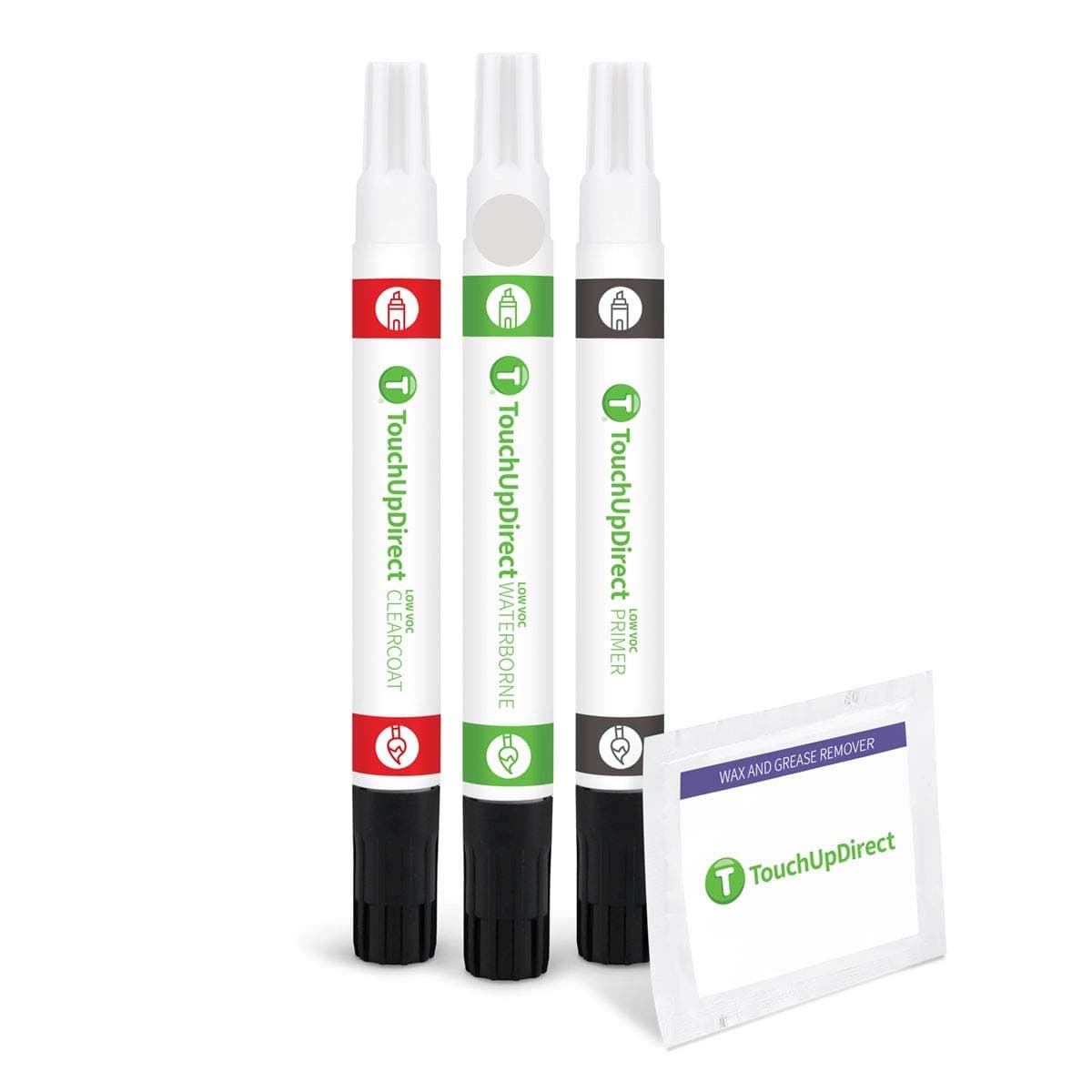 TouchUpDirect 3D/A3D Bright Silver Metallic Compatible with Kia Exact Match Touch Up Paint Combo - Preferred Kit