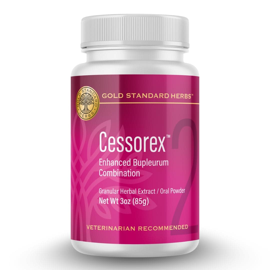 Cessorex Allergy Relief and Skin Immune Function Support for Dogs by Gold Standard Herbs, All Natural Bupleurum Combination, 85 gram powder