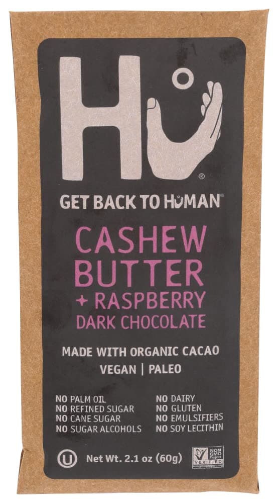 KITCHEN Raspberry Cashew Butter Chocolate Bar, 2.1 OZ