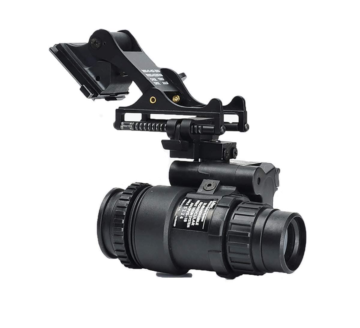 Helmet Accessory Improved Version PVS-14 /PVS-18 Single-Barrel Night Vision Model Metal Dumper(Night Vision Goggle NOT Included)