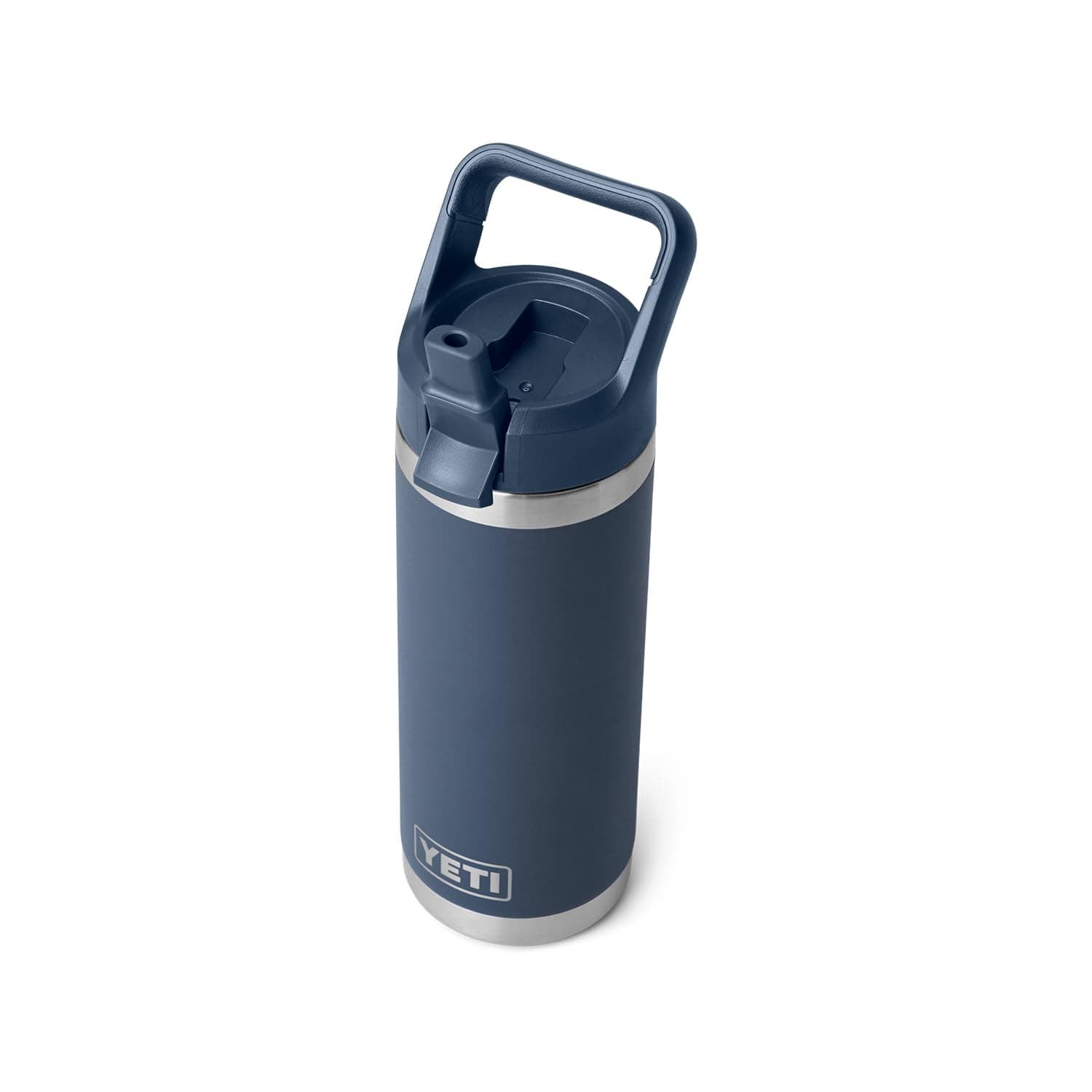 Rambler 18 Oz Straw Bottle Navy