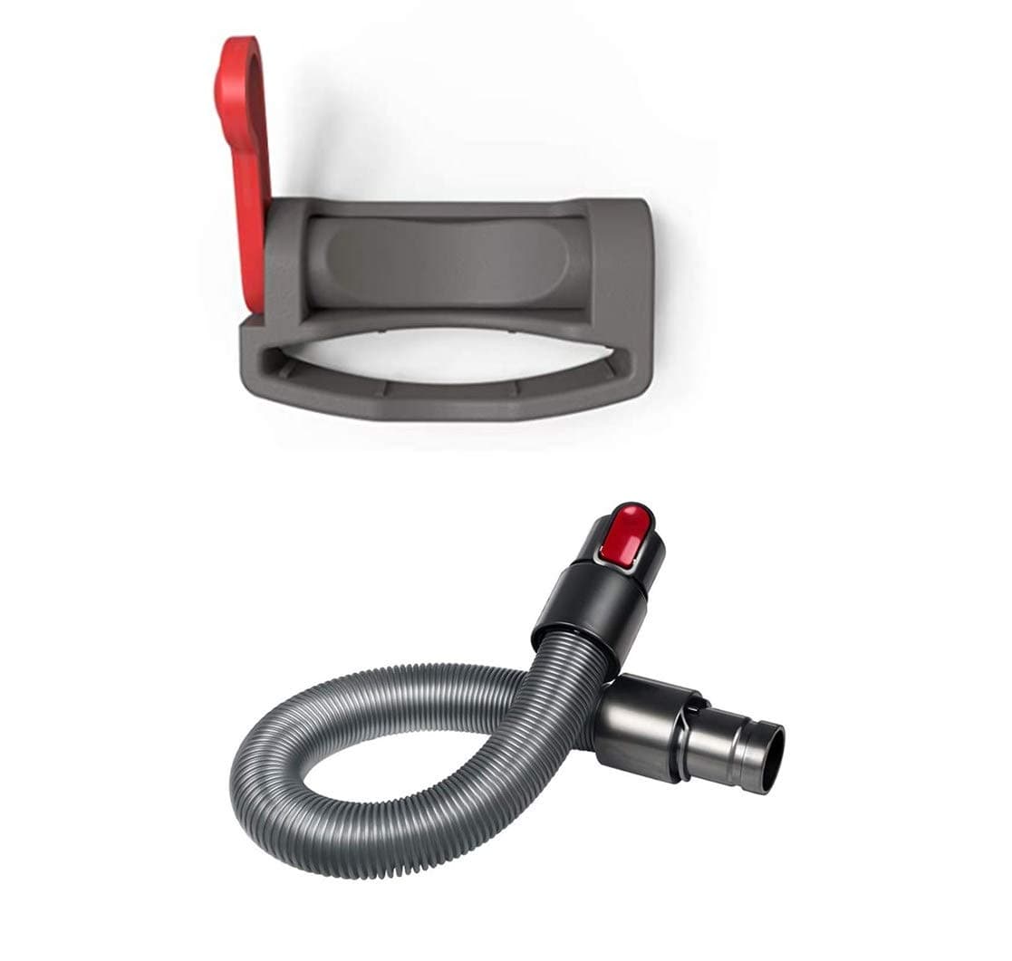 Flexible Extension Hose Attachment compatible with Dyson V6 DC50 DC59 Dyson Animal 2 plus Power Button Trigger Lock - Enables Deep Cleaning in Narrow or Shallow Spaces - Vacuum Cleaner Accessories