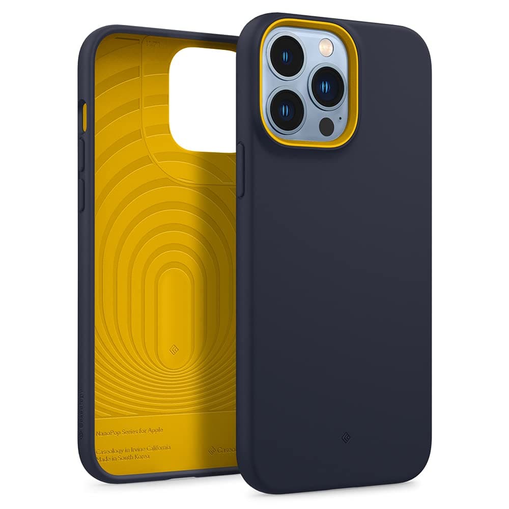 Caseology Nano Pop Case Compatible with iPhone 13 Pro Max - Blueberry Navy