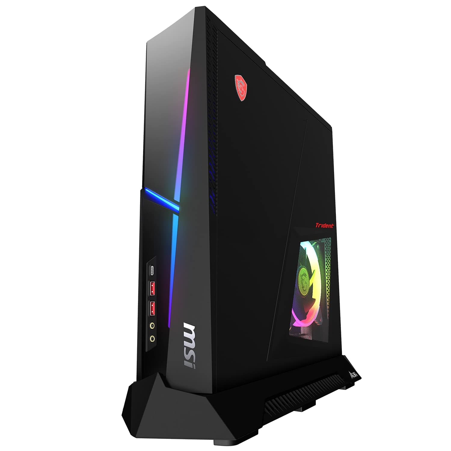MSI MEG TRIDENT X 10TD-2056UK GAMING PC - Intel Core i7-10700K CPU, RTX 3070 GPU, 16GB RAM, 1TB PCI-E SSD - Compact Size, Air Cooler, 750W SFX, WIFI 6, Windows 10, RGB - Black