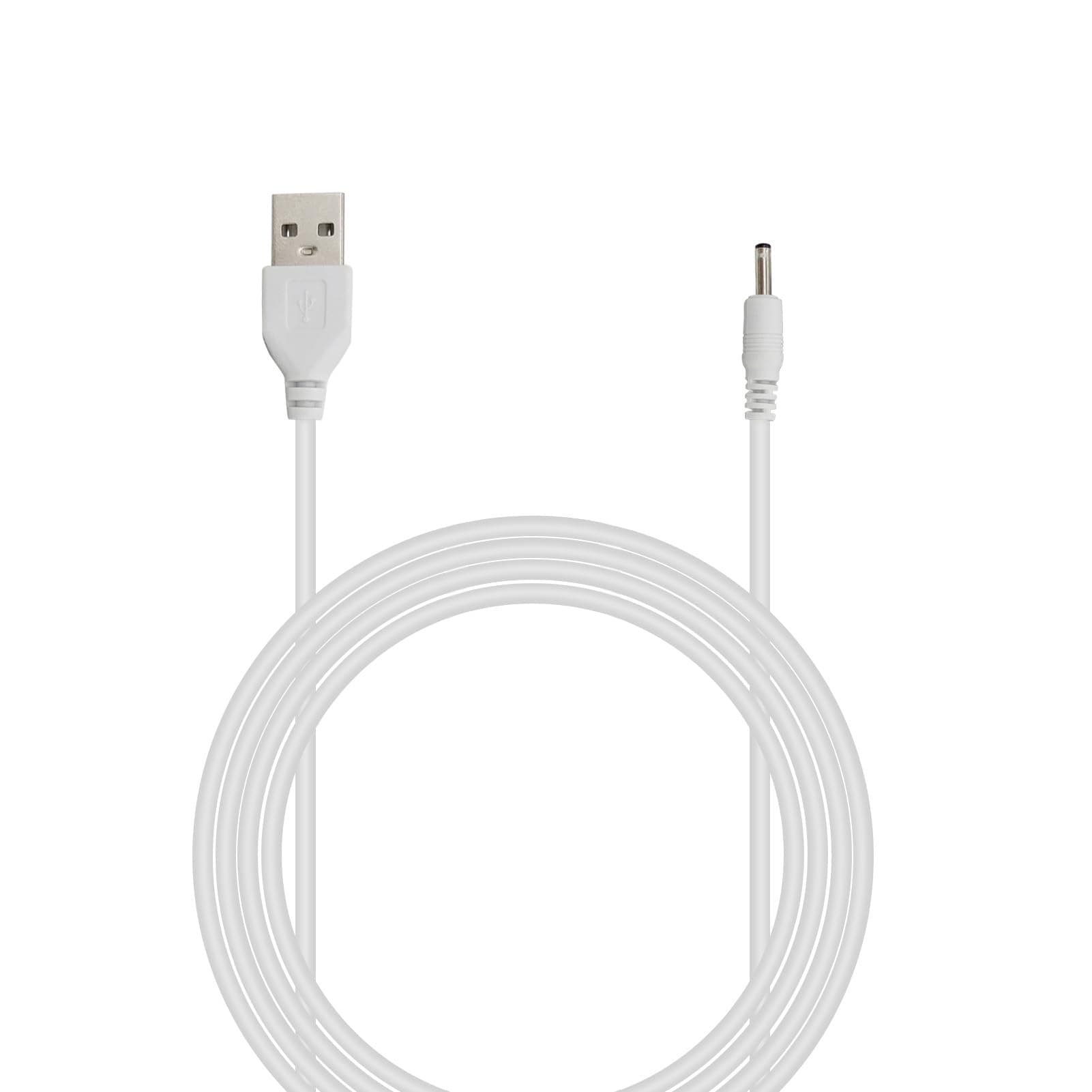 PDEEY Charger Cord Replacement for Bitvae Electric Toothrush D2/S2, C2 Water Flosser, USB DC Charging Cable 5 FT, White, PDEEY-C2-CHARGER-CABLE