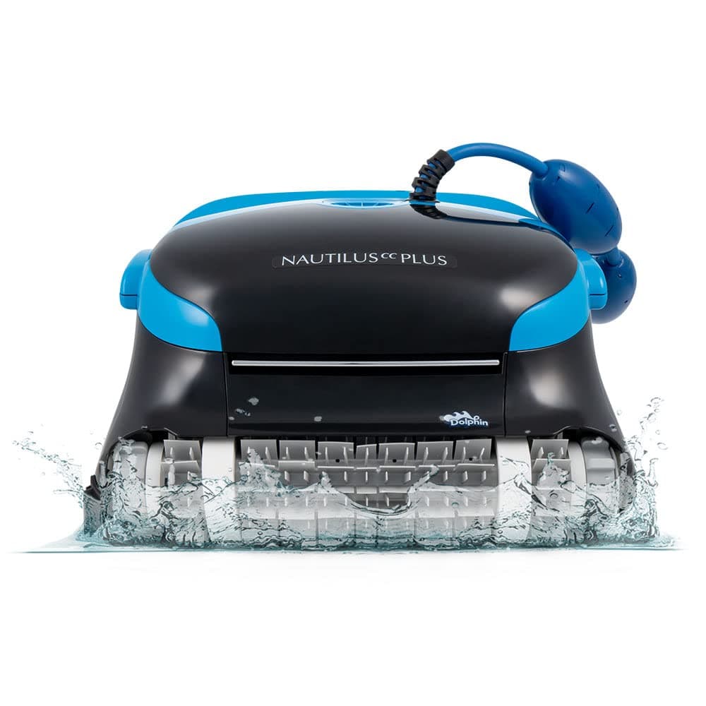 Dolphin Automatic Robotic Pool Vacuum Cleaner, Wall Climbing Scrubber Brush, Smart Navigation, Ideal for In-Ground Pools up to 50 FT in Length - Nautilus CC Plus