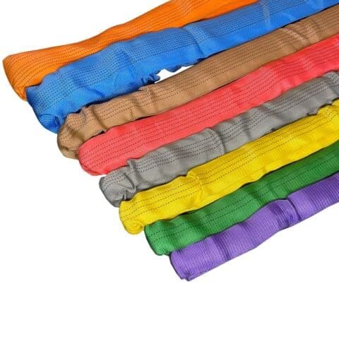 Lifting Round Slings Polyester Endless Lifting Strop 1 Ton to 10 Ton (Green (2 Tonne SWL), 0.5M EWL (1M CIRC))