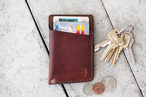 Handmade Slim Leather Wallet: English Tan