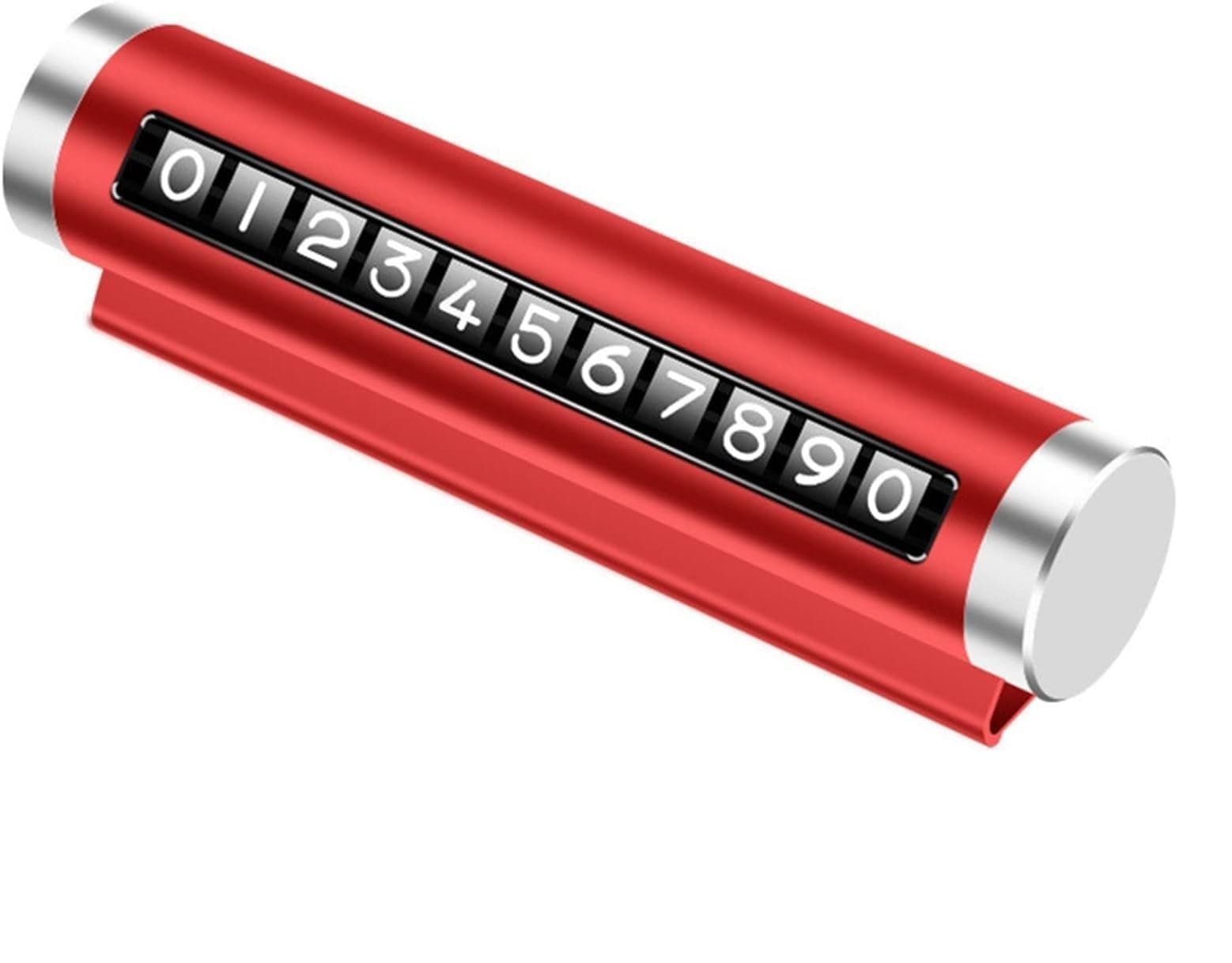 Car Dashboard Number Display - Mobile Number Display for Car, Temporary Car Parking Mobile Number Display with Magnetic Numbers Stickers, Card Phone Number Card Plate