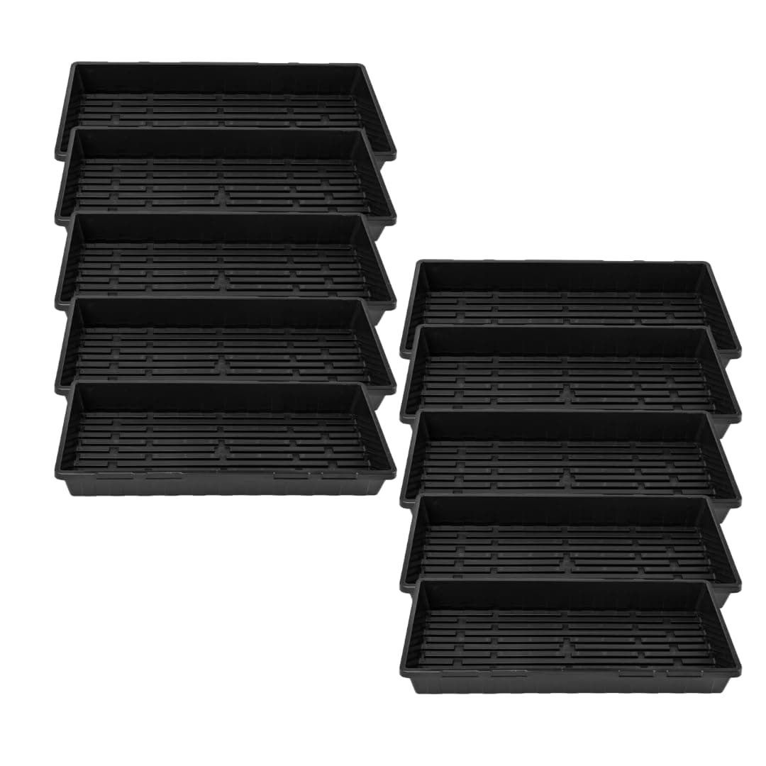 Bootstrap Farmer 1020 Trays - Extra Strength No Holes, 10 Pack, for Propagati...