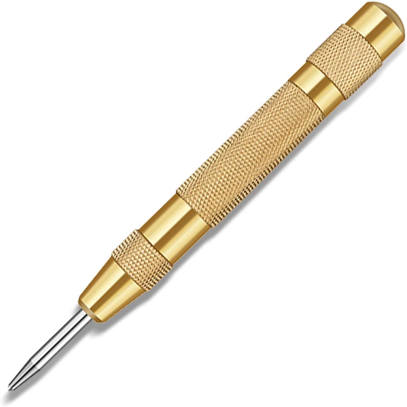 AASONS Marking Punch, Automatic Impact Center Punch, with Hardened Tip Metal Punching Marking Tool to Break Glass Or Marking Jewelry, Aluminium, Leather, Wood and Other Surfaces | No Hammer Needed!