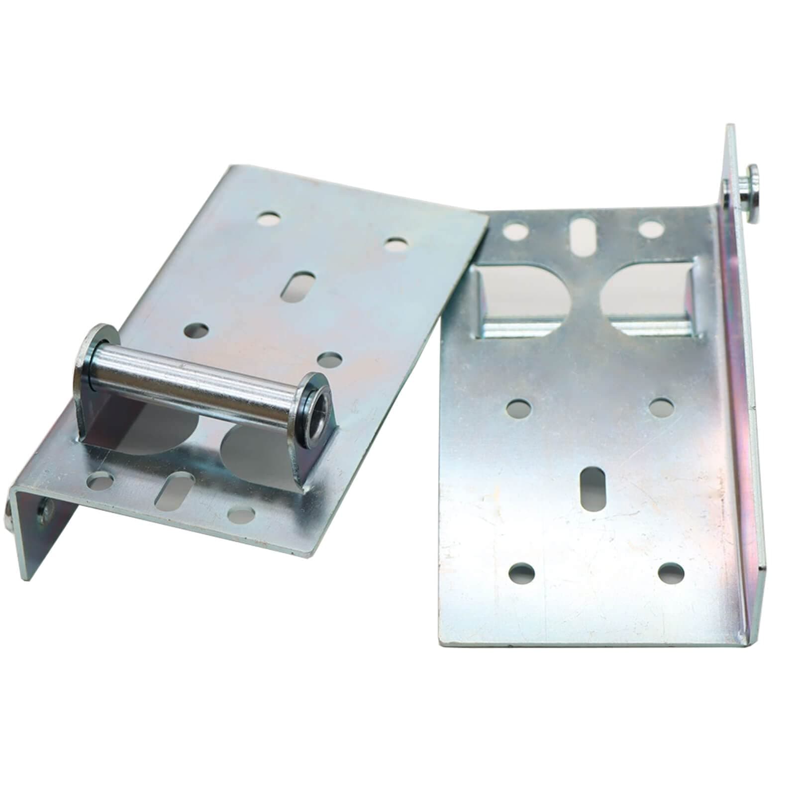 1 Pair Bottom Lifting Brackets Without Fasteners, 7/16-Inch, Heavy Duty Garage Door Bottom Fixtures, Galvanized Steel Brackets are Mounted at The Bottom Left & Right Corners of The Garage Door Panels