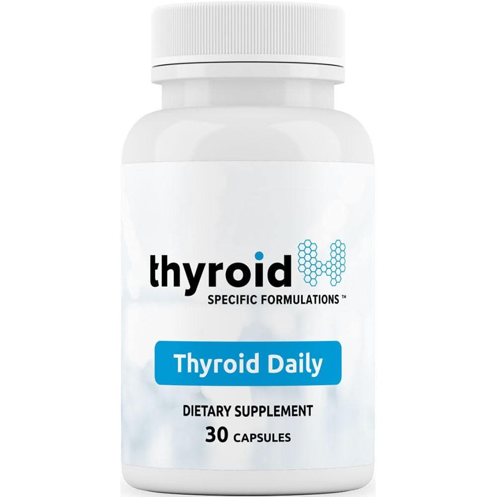 Thyroid Daily - The First Nutrient Complete Multi Designed for Optimal Thyroid Health. Thyroid Daily is Iodine Free w/ 19 Thyroid Daily Essential Nutrients for Thyroid Support.