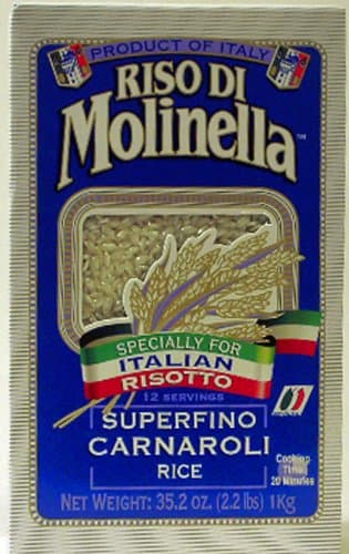 Riso Di Molinella Italian Carnaroli Rice, 2.2-Pound Boxes (Pack of 2)