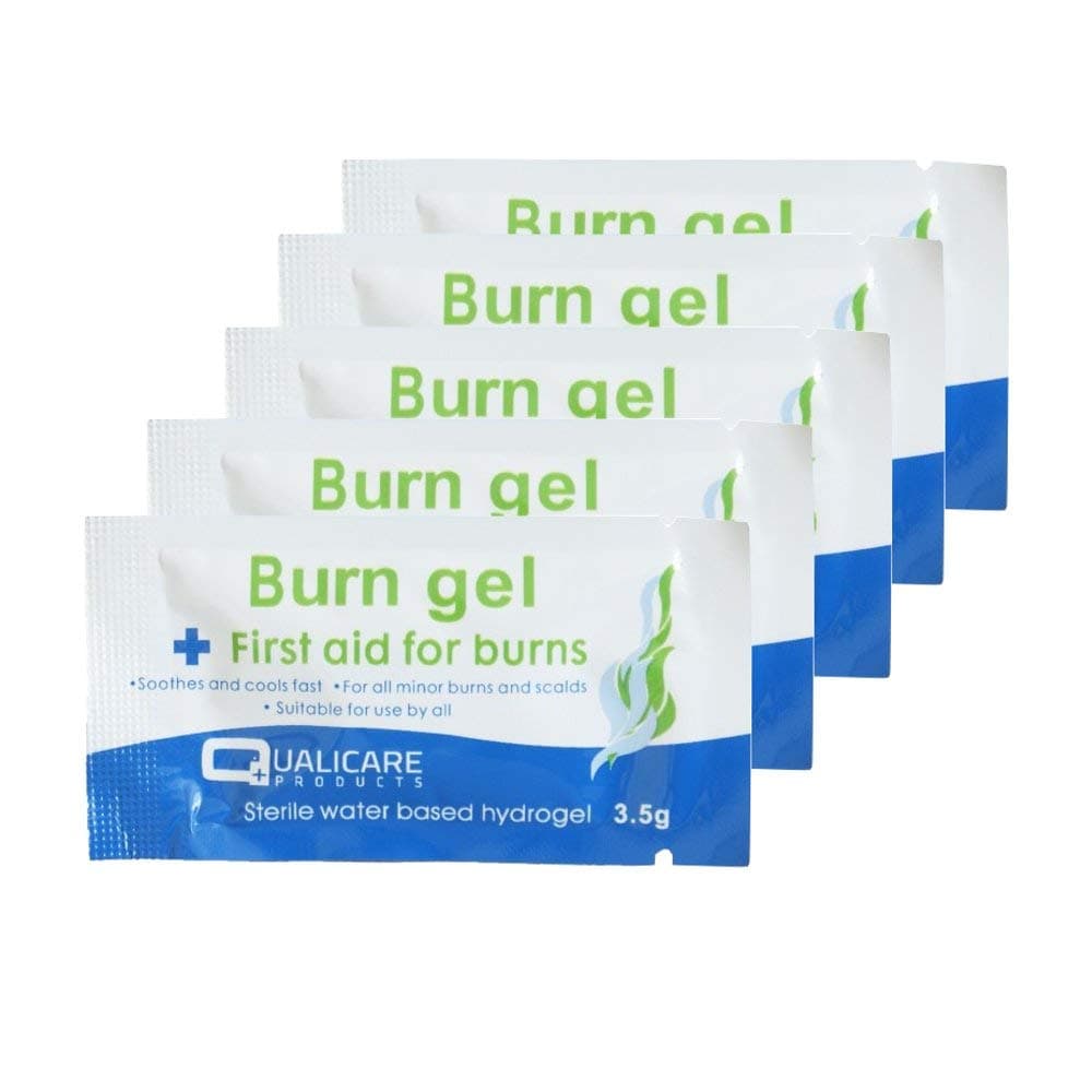First Aid Burn Gel Blots Sachets 3.5g - Soothes & Cools Burns/Scalds (Pack of 5)