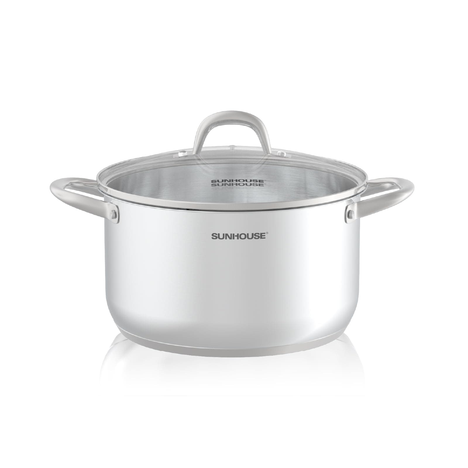 8 Quart Stock Pot with Lid - 3-Ply Bottom Stainless Steel Pasta Cooking Canning Dutch Oven Pot - Induction Compatible for All Stovetops - Dishwasher Safe & Oven Safe