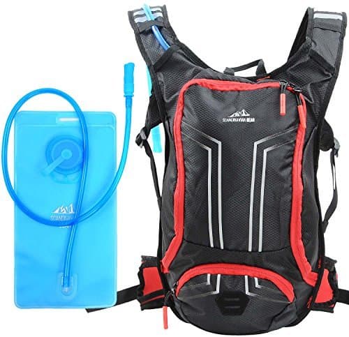 Hydration Pack With 70oz (2l) Bladder, Foldable Water Bottle & Cleaning Tablets - Perfect For Running, Hiking, Cycling