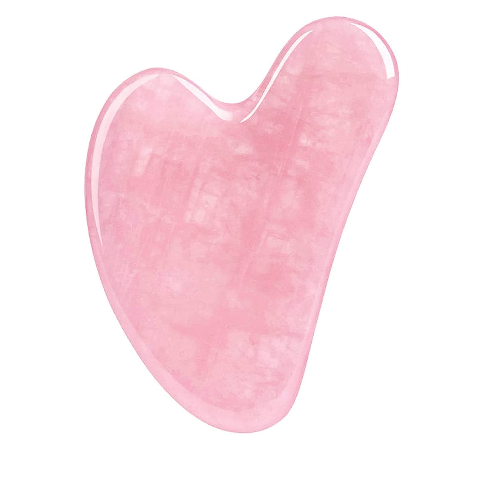 Goreem 4 Pcs Gua Sha Facial Tool,Guasha Tool for Face,Facial and Body Massager,Natural Stones Rose Quartz,Scraping and SPA