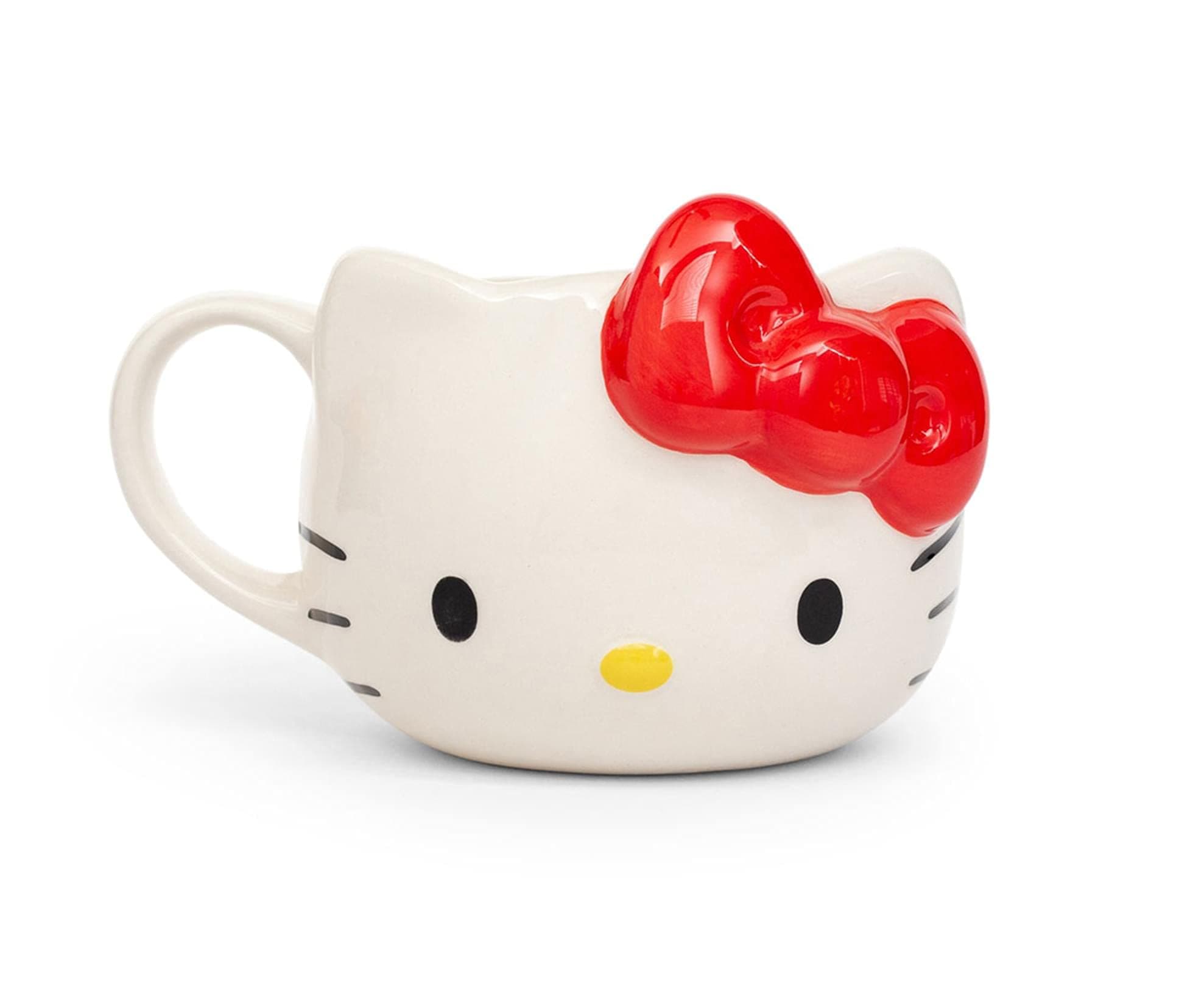 Hello Kitty Face Ceramic 3D Sculpted Mug, 22-Ounces