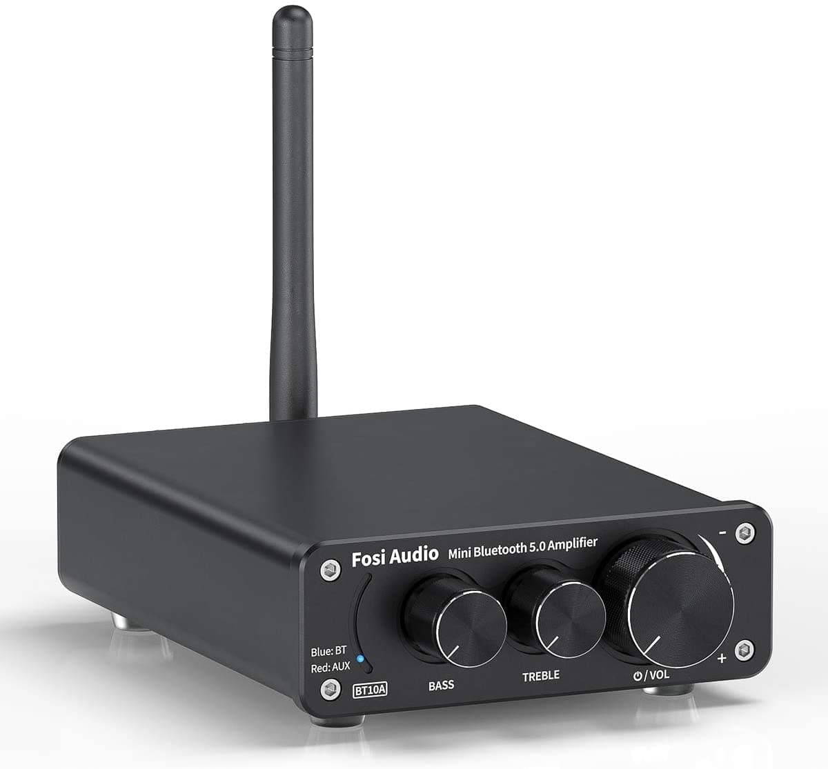 BT10A Bluetooth 5.0 Stereo Audio Amplifier Receiver 2 Channel Class D Mini Hi-Fi Integrated Amp for Home Passive Speakers 50W x 2 TPA3116