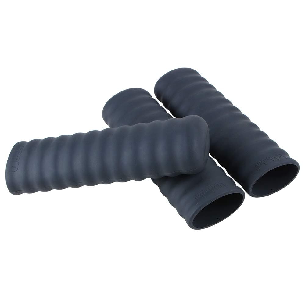 Webake Silicone Hot Handle Cover Holder Sleeve for Small Cast Iron Skillet Pot Pan Handle Covers 3 Pack (Black)