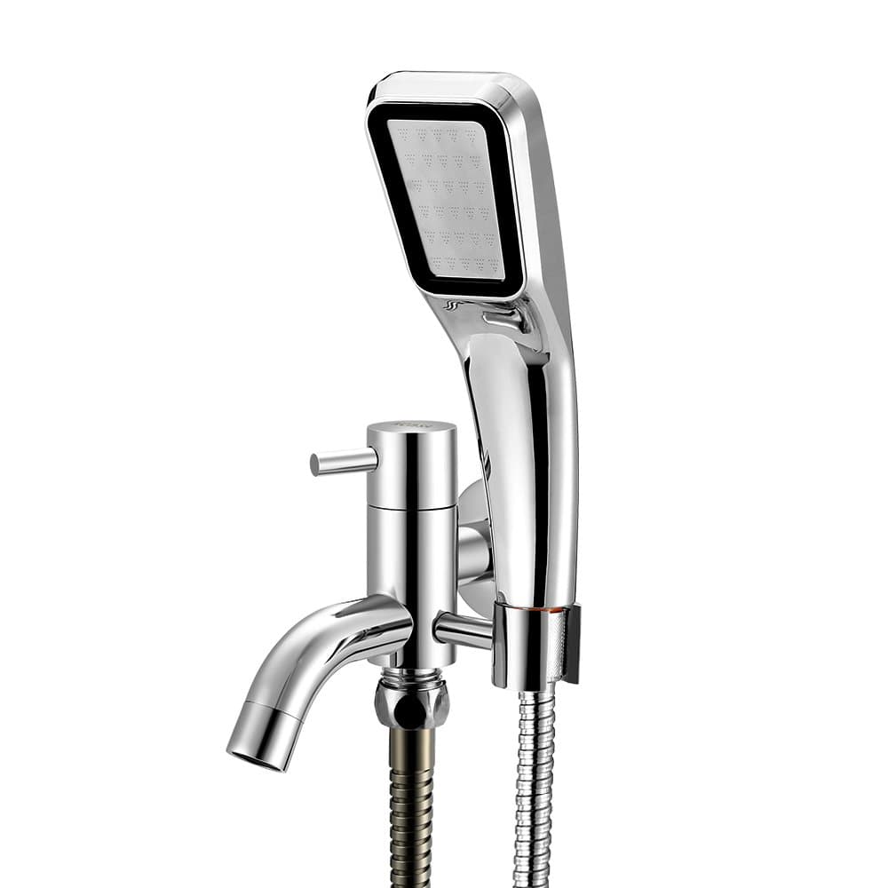 Brass Water Knockout Trap Three Way Angle Valve Water Tap Shower Cleaning Bidet Spray